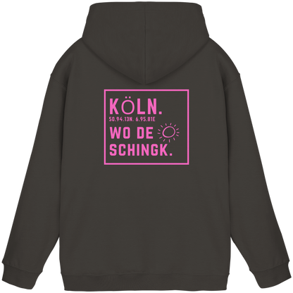 Wo de Sonn schingk - Köln Druck Rücken - Basic Unisex Hoodie
