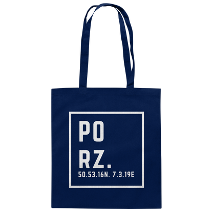 Porz Koordinaten (Druck)  - Baumwolltasche