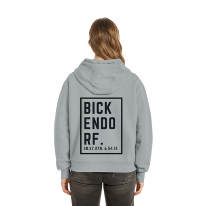 Bickendorf Koordinaten (großer Druck Rücken) - Fluffy Boxcut Hoodie