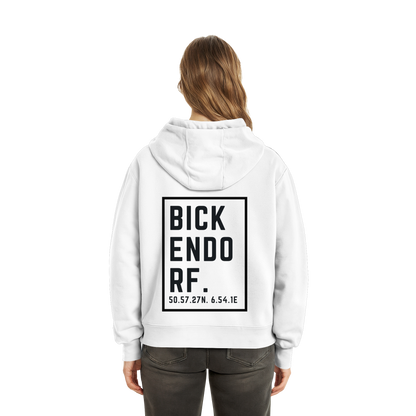 Bickendorf Koordinaten (großer Druck Rücken) - Fluffy Boxcut Hoodie