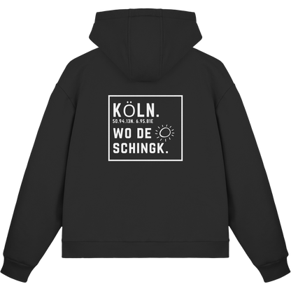Wo de Sonn schingk - Köln Druck Rücken  - Fluffy Boxcut Zipper
