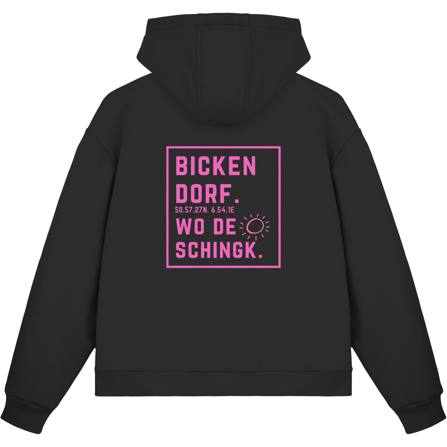 Wo de Sonn schingk - Bickendorf Druck Rücken - Fluffy Boxcut Zipper