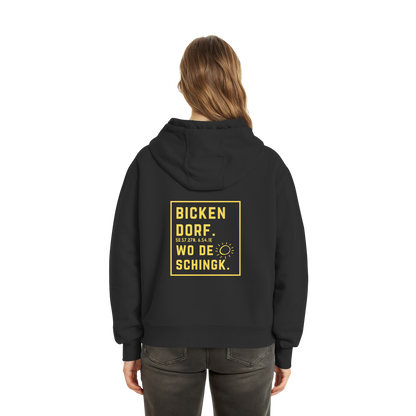 Wo de Sonn schingk - Bickendorf Druck Rücken - Fluffy Boxcut Zipper