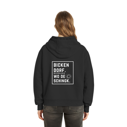 Wo de Sonn schingk - Bickendorf Druck Rücken - Fluffy Boxcut Zipper