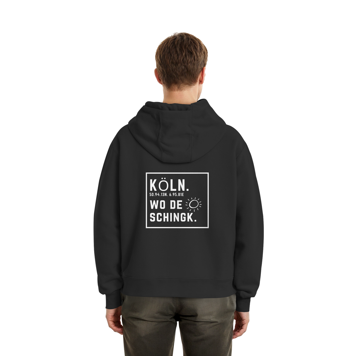 Wo de Sonn schingk - Köln Druck Rücken  - Fluffy Boxcut Zipper