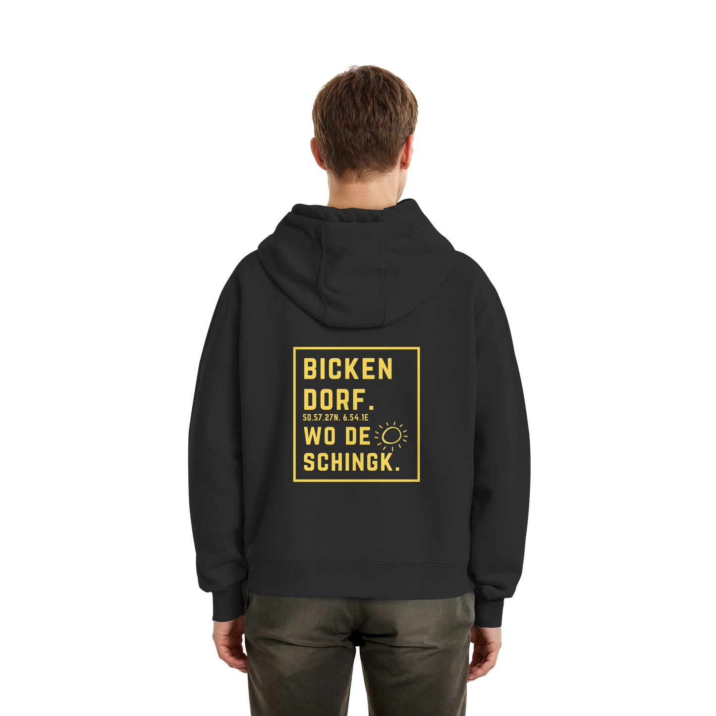 Wo de Sonn schingk - Bickendorf Druck Rücken - Fluffy Boxcut Zipper