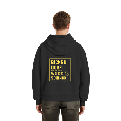 Wo de Sonn schingk - Bickendorf Druck Rücken - Fluffy Boxcut Zipper