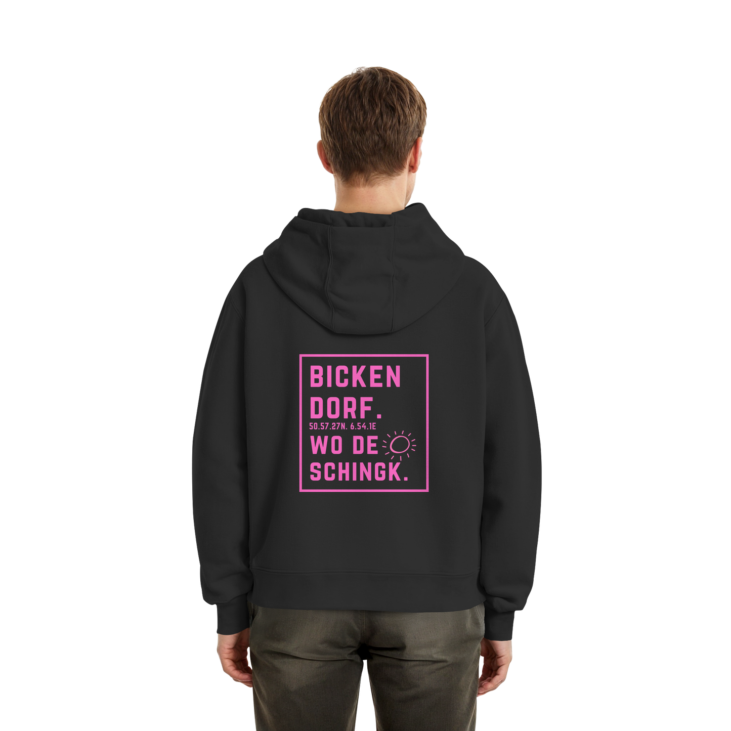 Wo de Sonn schingk - Bickendorf Druck Rücken - Fluffy Boxcut Zipper