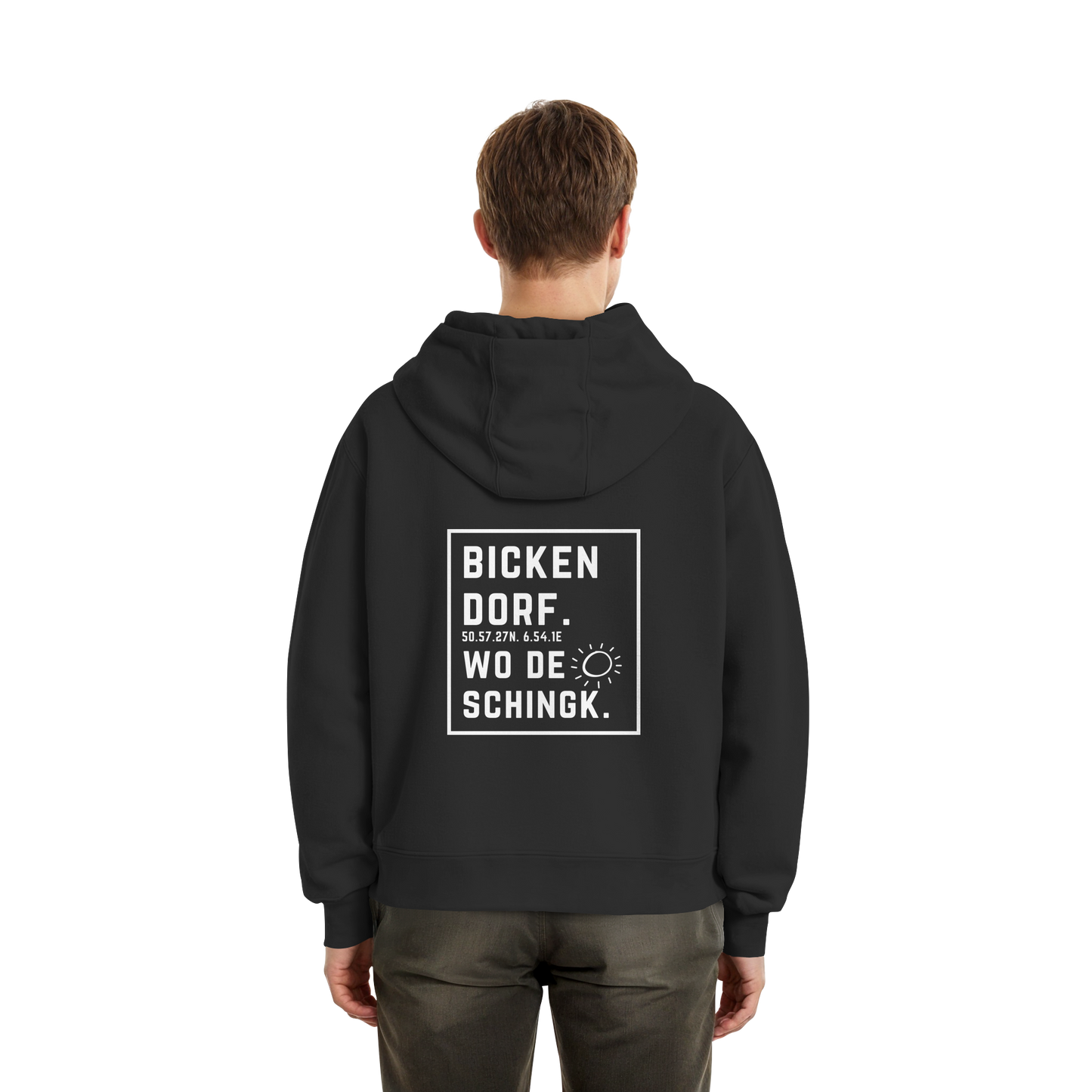 Wo de Sonn schingk - Bickendorf Druck Rücken - Fluffy Boxcut Zipper