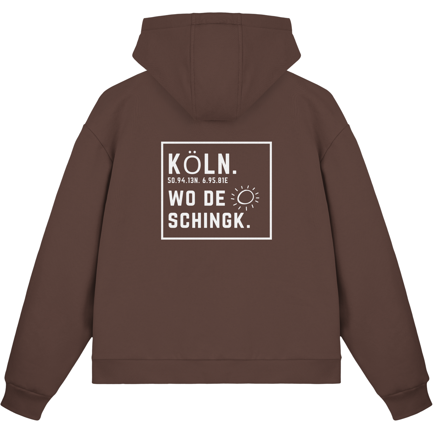 Wo de Sonn schingk - Köln Druck Rücken  - Fluffy Boxcut Zipper