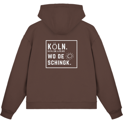 Wo de Sonn schingk - Köln Druck Rücken  - Fluffy Boxcut Zipper