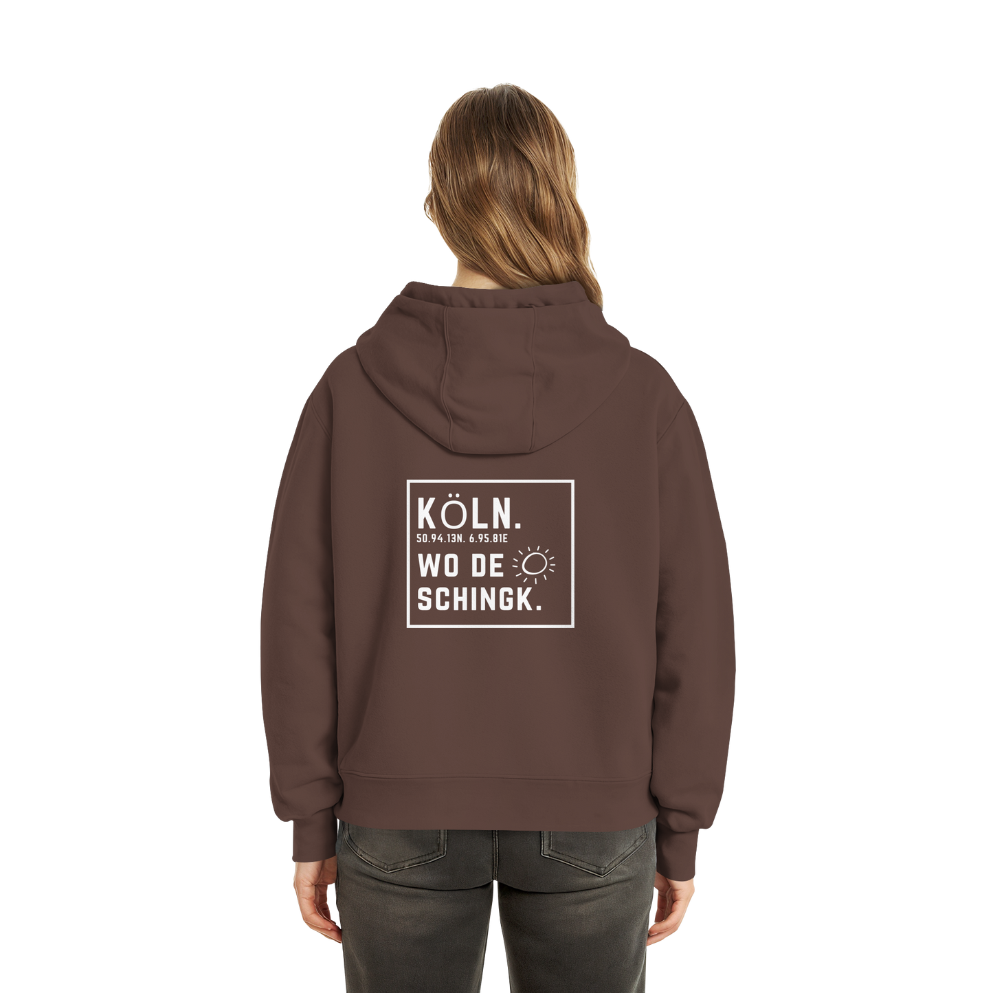 Wo de Sonn schingk - Köln Druck Rücken  - Fluffy Boxcut Zipper