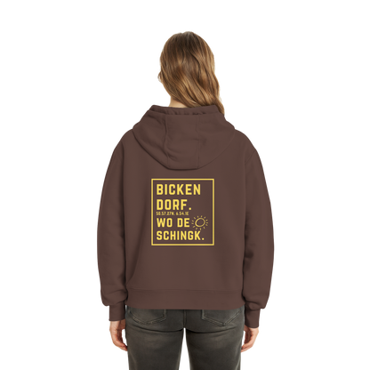 Wo de Sonn schingk - Bickendorf Druck Rücken - Fluffy Boxcut Zipper