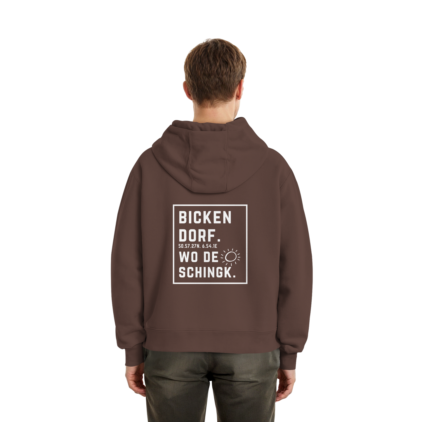 Wo de Sonn schingk - Bickendorf Druck Rücken - Fluffy Boxcut Zipper