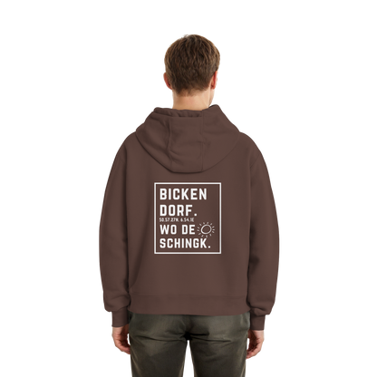 Wo de Sonn schingk - Bickendorf Druck Rücken - Fluffy Boxcut Zipper