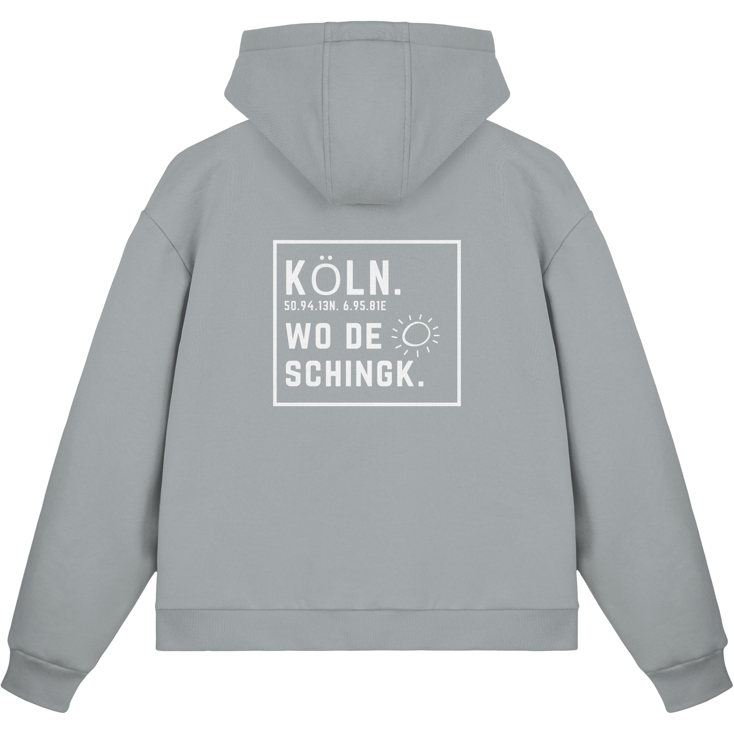 Wo de Sonn schingk - Köln Druck Rücken  - Fluffy Boxcut Zipper
