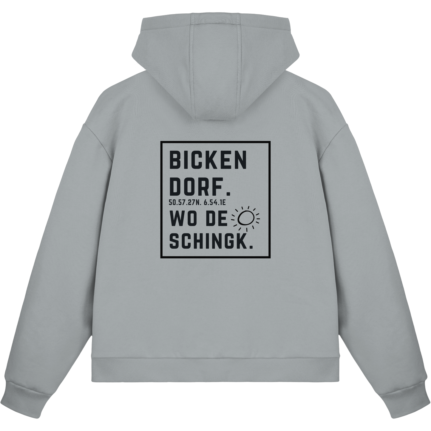 Wo de Sonn schingk - Bickendorf Druck Rücken - Fluffy Boxcut Zipper