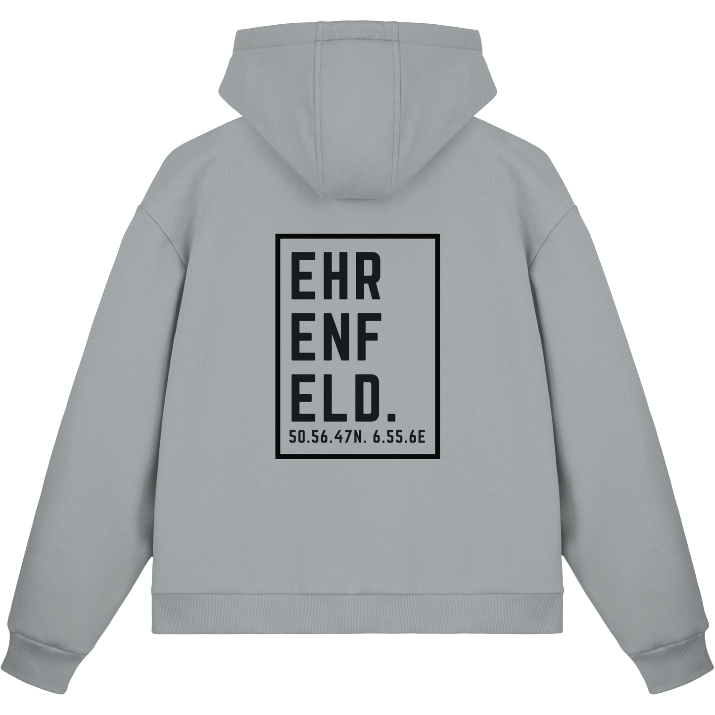 Ehrenfeld Koordinaten (großer Druck auf dem Rücken) - Fluffy Boxcut Zipper