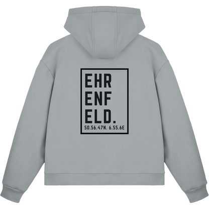 Ehrenfeld Koordinaten (großer Druck auf dem Rücken) - Fluffy Boxcut Zipper