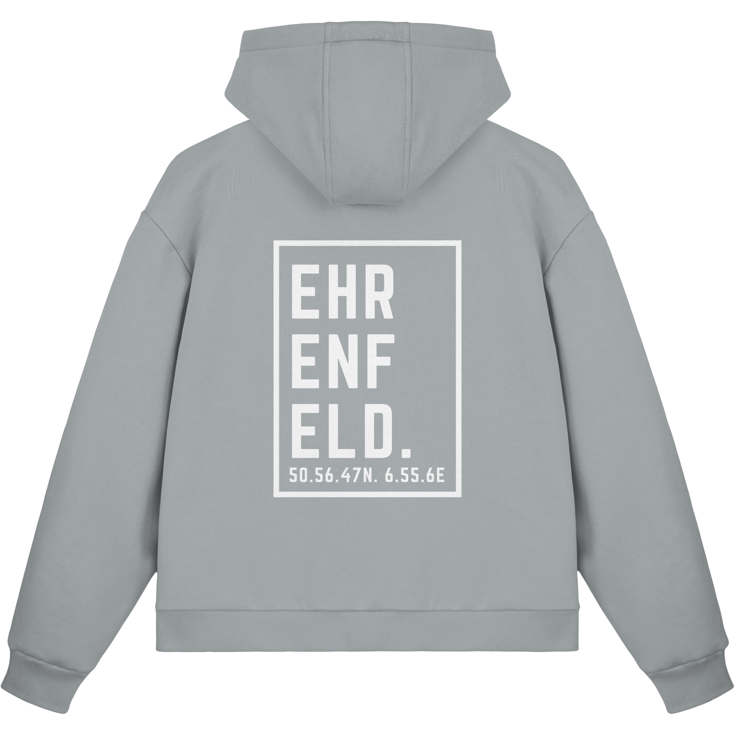 Ehrenfeld Koordinaten (großer Druck auf dem Rücken) - Fluffy Boxcut Zipper