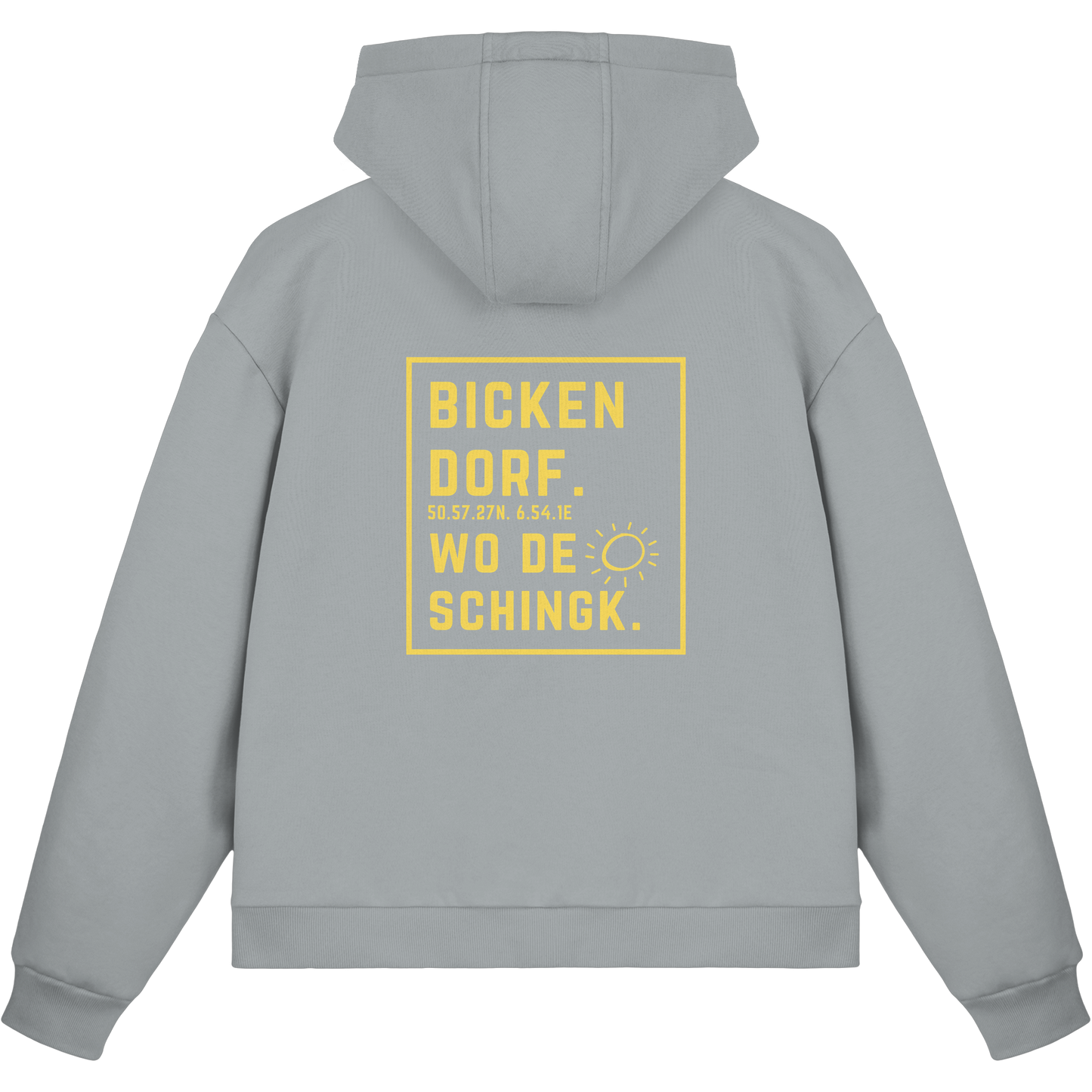 Wo de Sonn schingk - Bickendorf Druck Rücken - Fluffy Boxcut Zipper