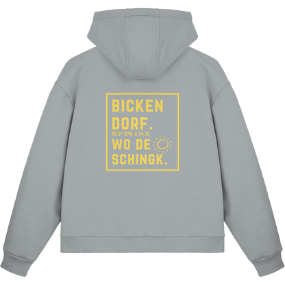 Wo de Sonn schingk - Bickendorf Druck Rücken - Fluffy Boxcut Zipper