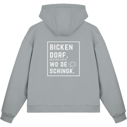 Wo de Sonn schingk - Bickendorf Druck Rücken - Fluffy Boxcut Zipper