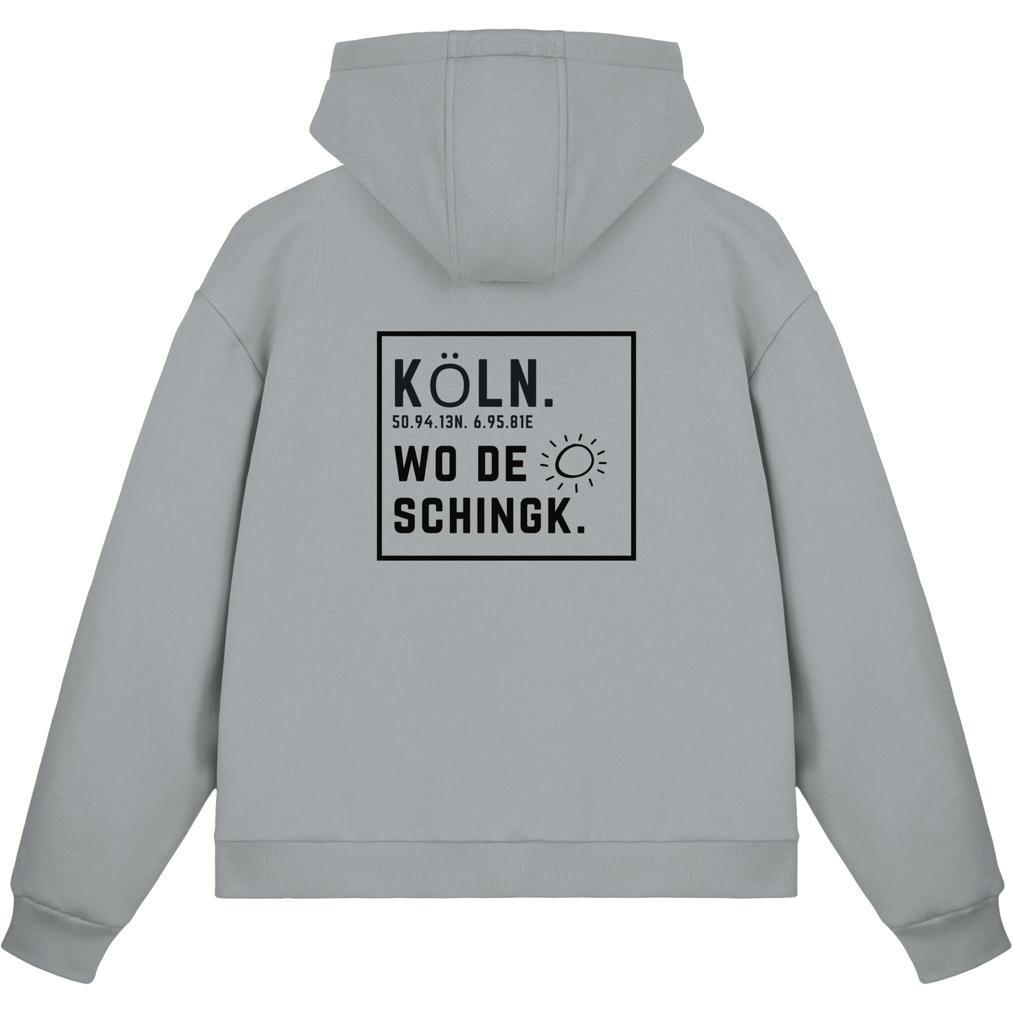 Wo de Sonn schingk - Köln Druck Rücken  - Fluffy Boxcut Zipper