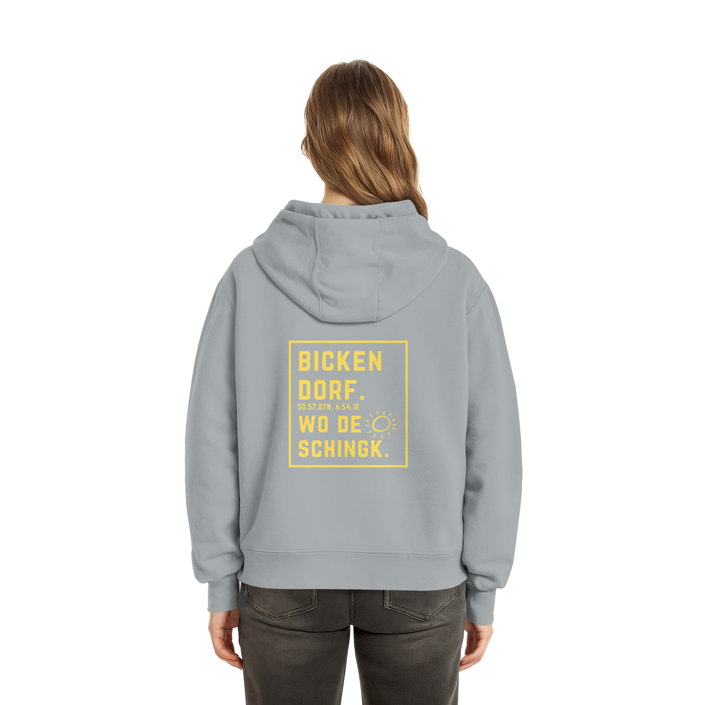 Wo de Sonn schingk - Bickendorf Druck Rücken - Fluffy Boxcut Zipper