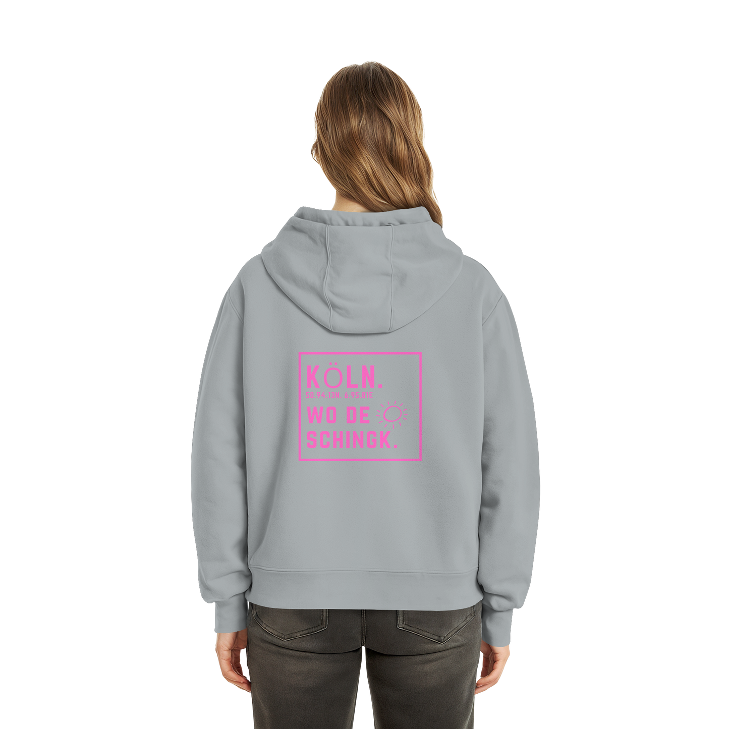Wo de Sonn schingk - Köln Druck Rücken - Fluffy Boxcut Zipper