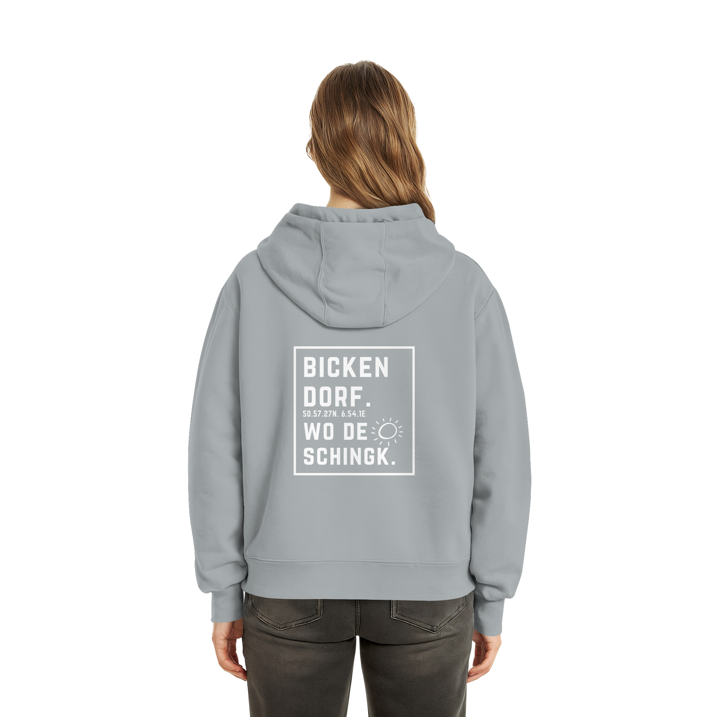 Wo de Sonn schingk - Bickendorf Druck Rücken - Fluffy Boxcut Zipper
