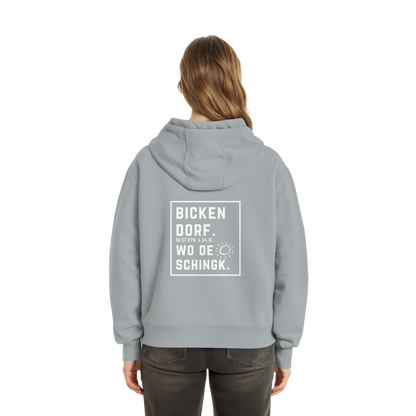 Wo de Sonn schingk - Bickendorf Druck Rücken - Fluffy Boxcut Zipper