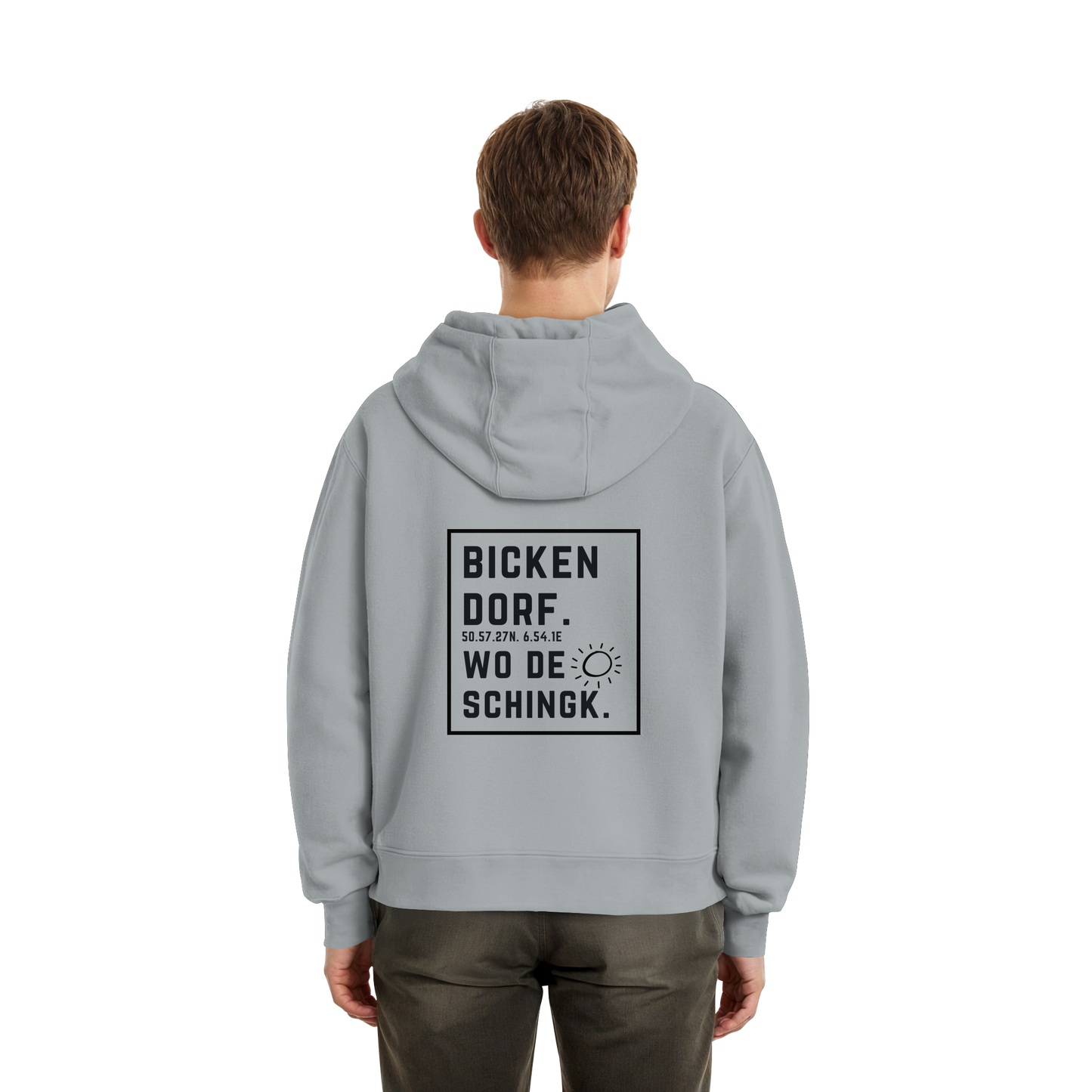 Wo de Sonn schingk - Bickendorf Druck Rücken - Fluffy Boxcut Zipper