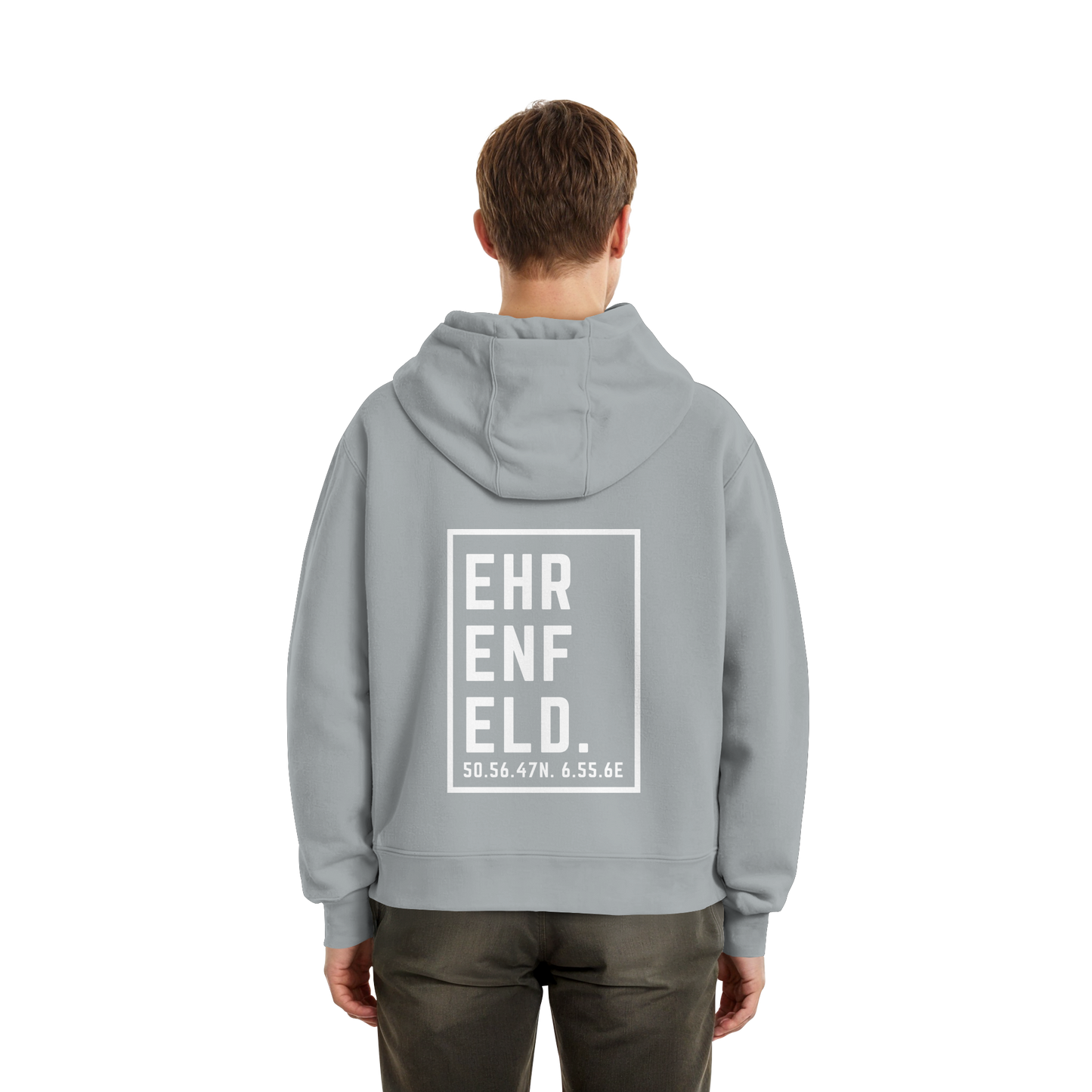 Ehrenfeld Koordinaten (großer Druck auf dem Rücken) - Fluffy Boxcut Zipper