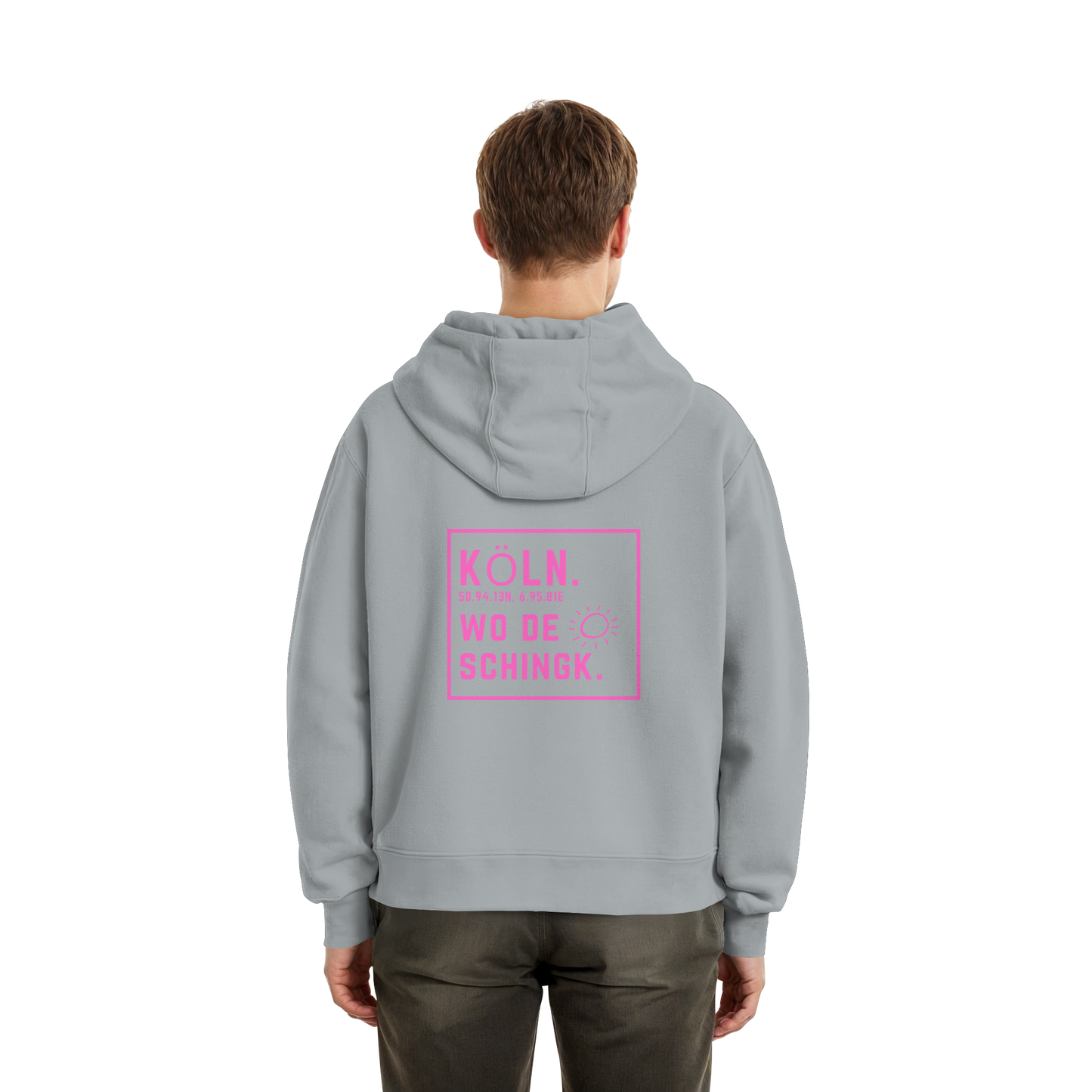 Wo de Sonn schingk - Köln Druck Rücken - Fluffy Boxcut Zipper