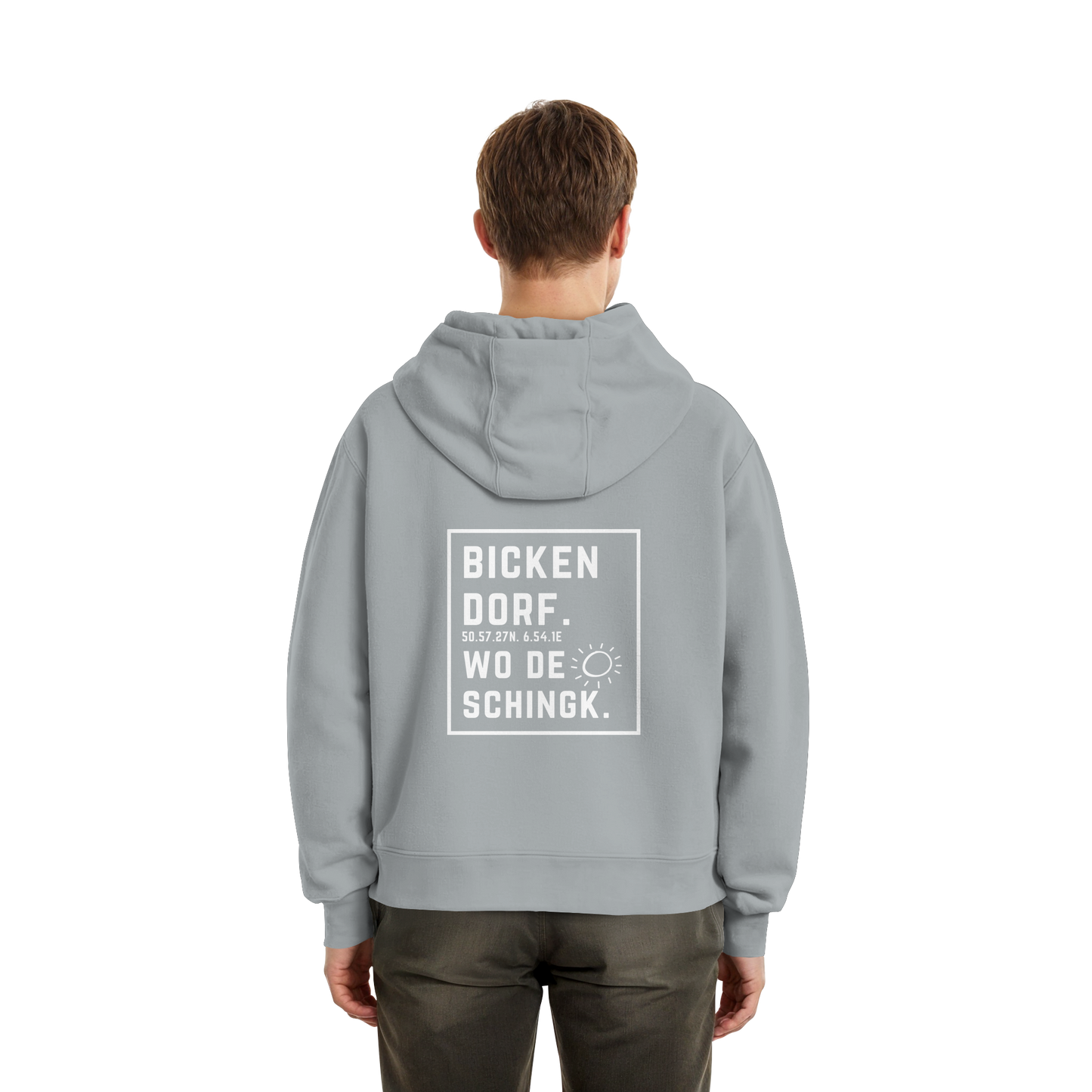 Wo de Sonn schingk - Bickendorf Druck Rücken - Fluffy Boxcut Zipper