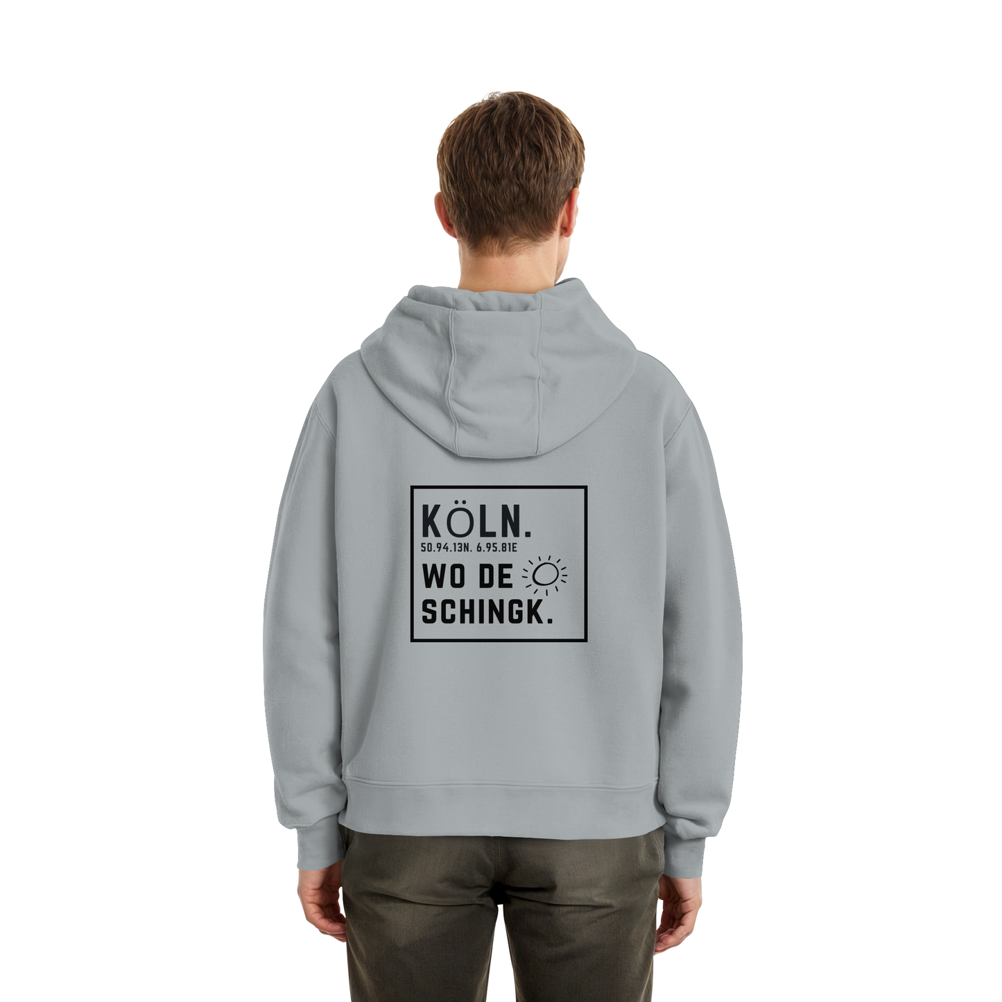 Wo de Sonn schingk - Köln Druck Rücken  - Fluffy Boxcut Zipper