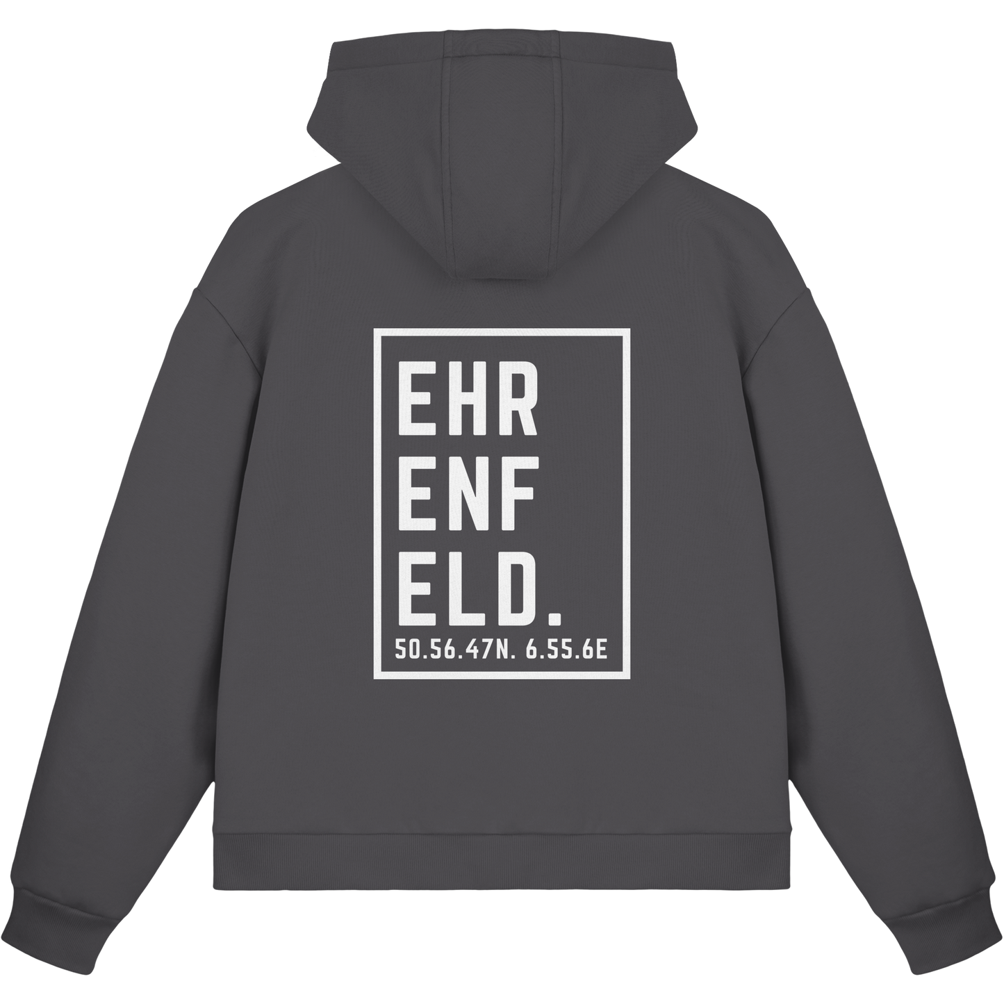 Ehrenfeld Koordinaten (großer Druck auf dem Rücken) - Fluffy Boxcut Zipper
