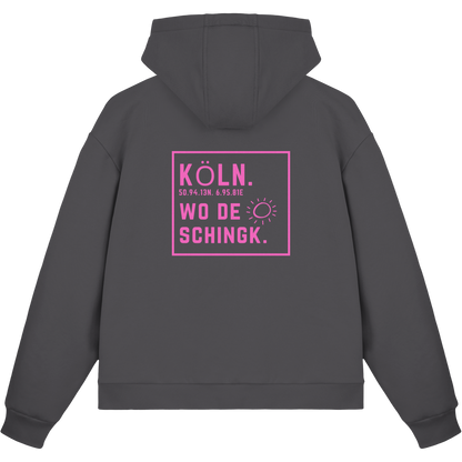 Wo de Sonn schingk - Köln Druck Rücken - Fluffy Boxcut Zipper