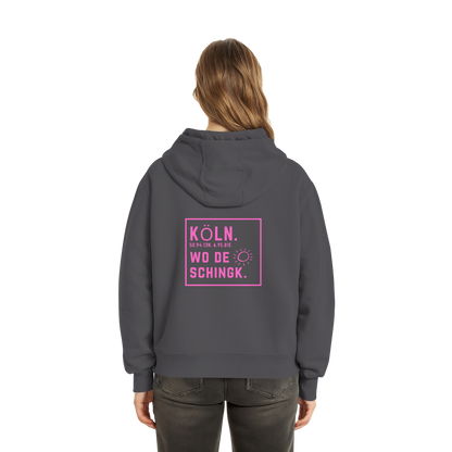Wo de Sonn schingk - Köln Druck Rücken - Fluffy Boxcut Zipper