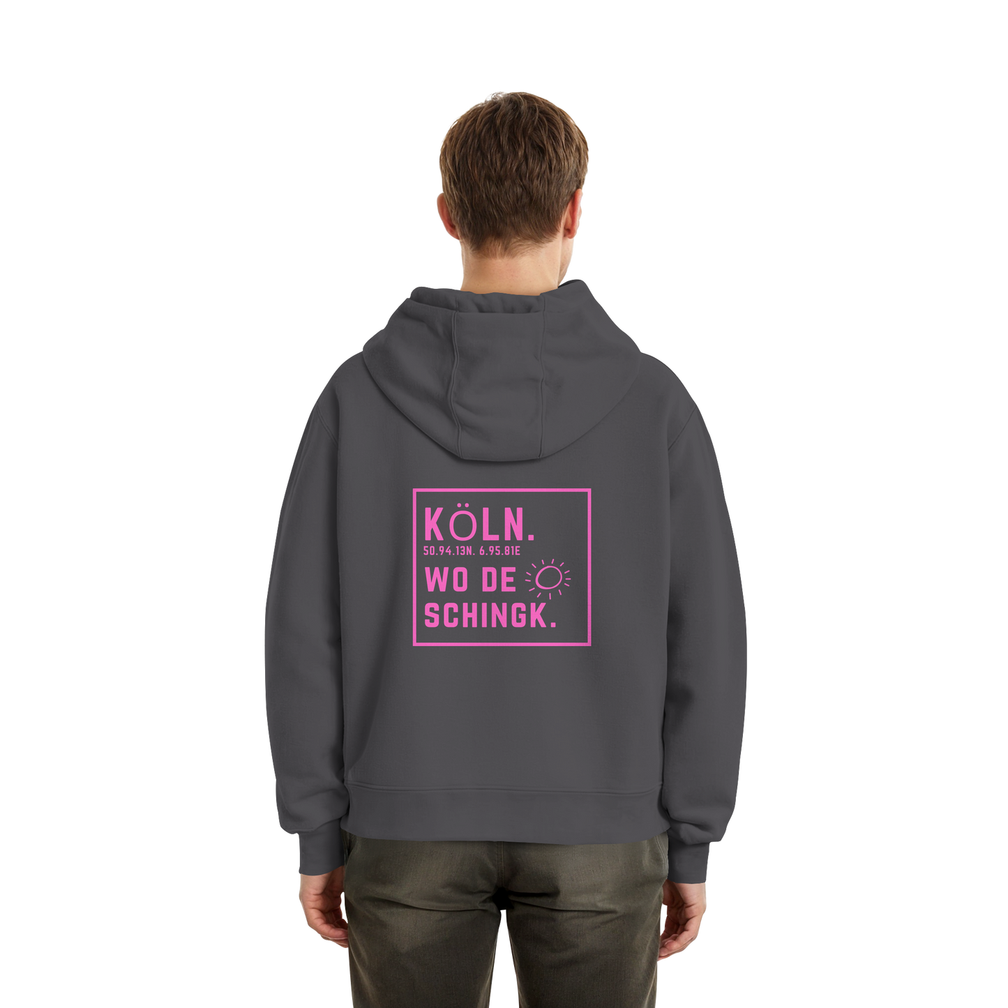 Wo de Sonn schingk - Köln Druck Rücken - Fluffy Boxcut Zipper