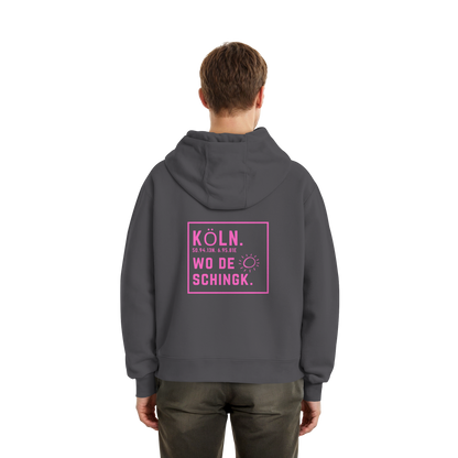 Wo de Sonn schingk - Köln Druck Rücken - Fluffy Boxcut Zipper