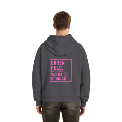 Wo de Sonn schingk - Ehrenfeld Druck Rücken  - Fluffy Boxcut Zipper