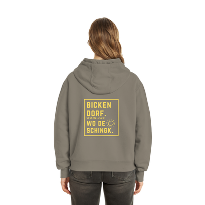 Wo de Sonn schingk - Bickendorf Druck Rücken - Fluffy Boxcut Zipper