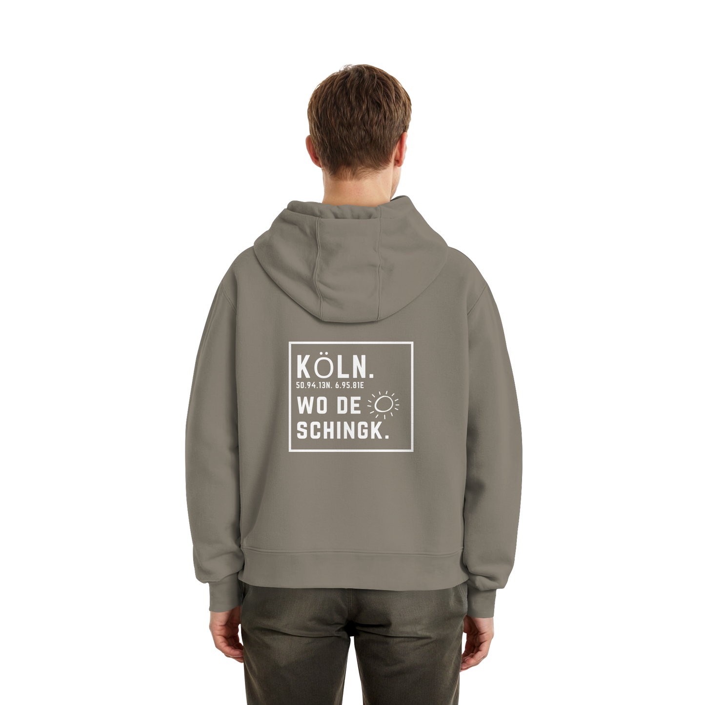 Wo de Sonn schingk - Köln Druck Rücken  - Fluffy Boxcut Zipper