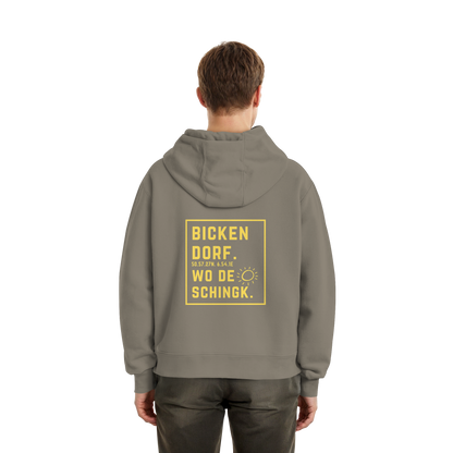 Wo de Sonn schingk - Bickendorf Druck Rücken - Fluffy Boxcut Zipper