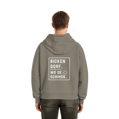 Wo de Sonn schingk - Bickendorf Druck Rücken - Fluffy Boxcut Zipper