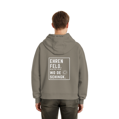 Wo de Sonn schingk - Ehrenfeld Druck Rücken  - Fluffy Boxcut Zipper