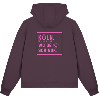 Wo de Sonn schingk - Köln Druck Rücken - Fluffy Boxcut Zipper