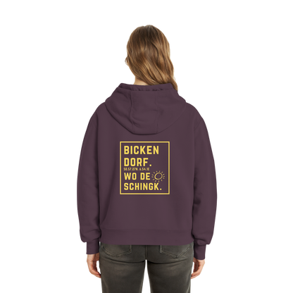 Wo de Sonn schingk - Bickendorf Druck Rücken - Fluffy Boxcut Zipper